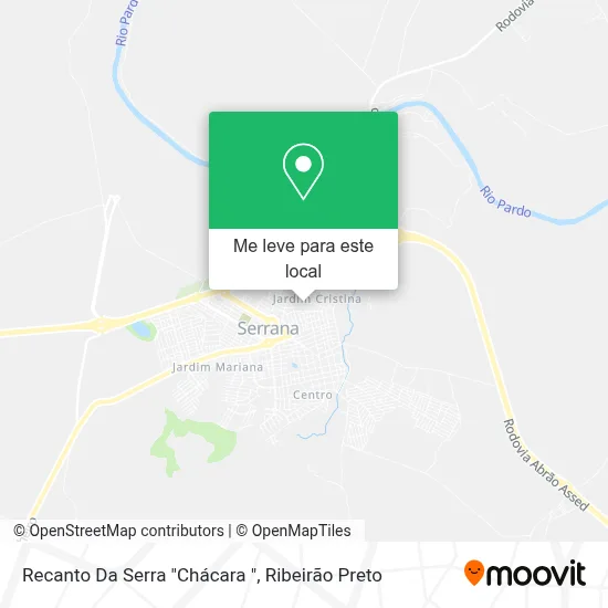Recanto Da Serra "Chácara " mapa