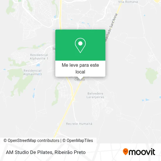 AM Studio De Pilates mapa