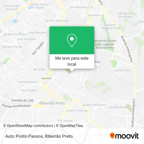 Auto Posto Passos mapa