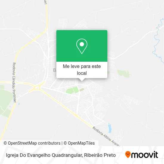 Igreja Do Evangelho Quadrangular mapa