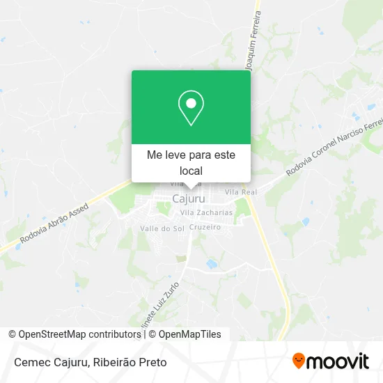 Cemec Cajuru mapa