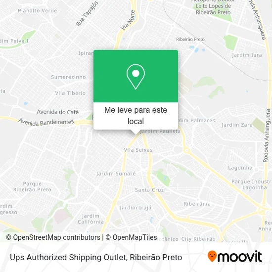 Ups Authorized Shipping Outlet mapa