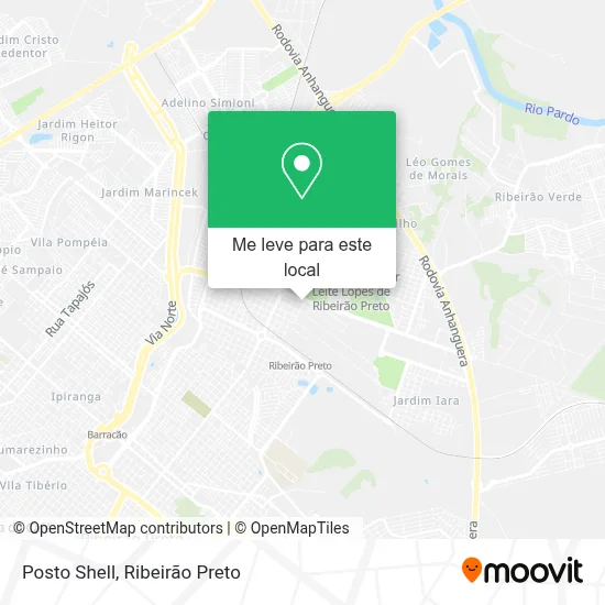 Posto Shell mapa