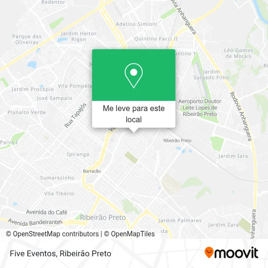 Five Eventos mapa