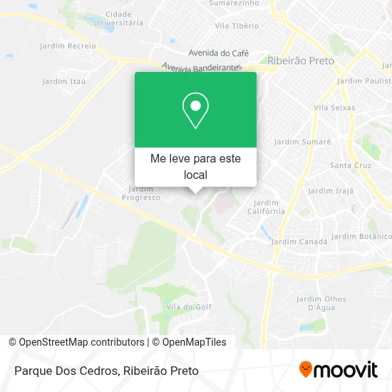 Parque Dos Cedros mapa