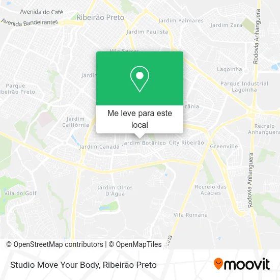 Studio Move Your Body mapa