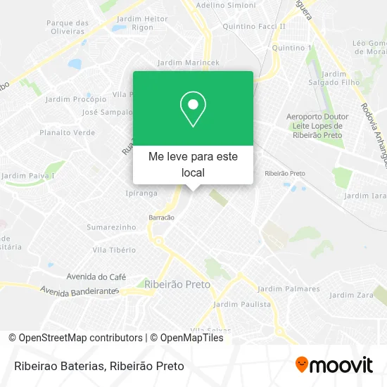 Ribeirao Baterias mapa