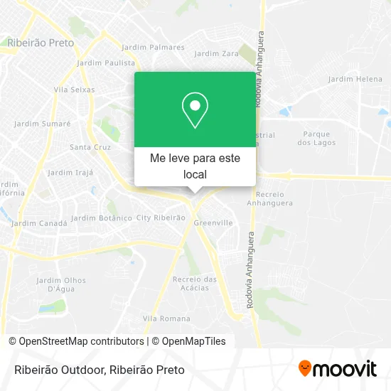 Ribeirão Outdoor mapa