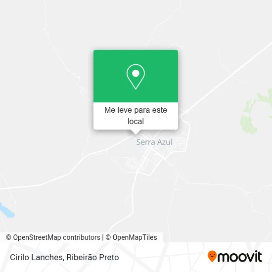 Cirilo Lanches mapa