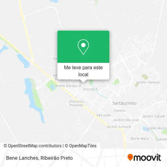 Bene Lanches mapa