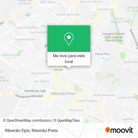 Ribeirão Epis mapa