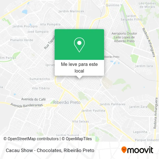 Cacau Show - Chocolates mapa