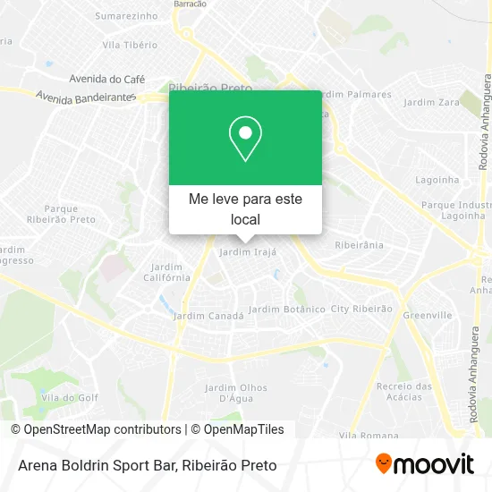 Arena Boldrin Sport Bar mapa