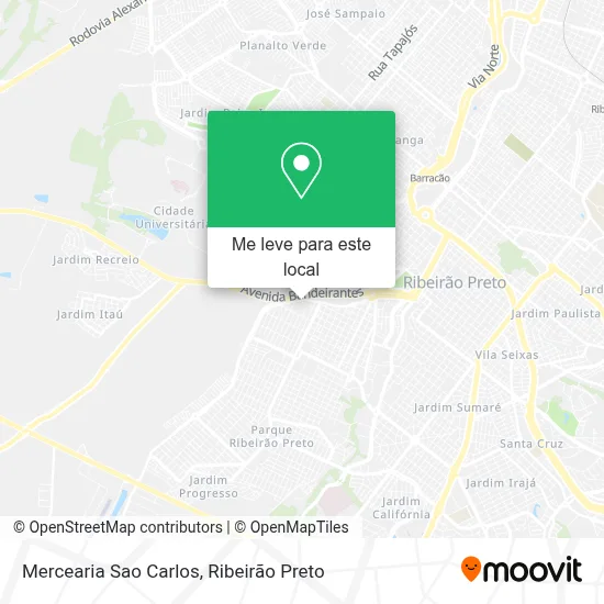 Mercearia Sao Carlos mapa