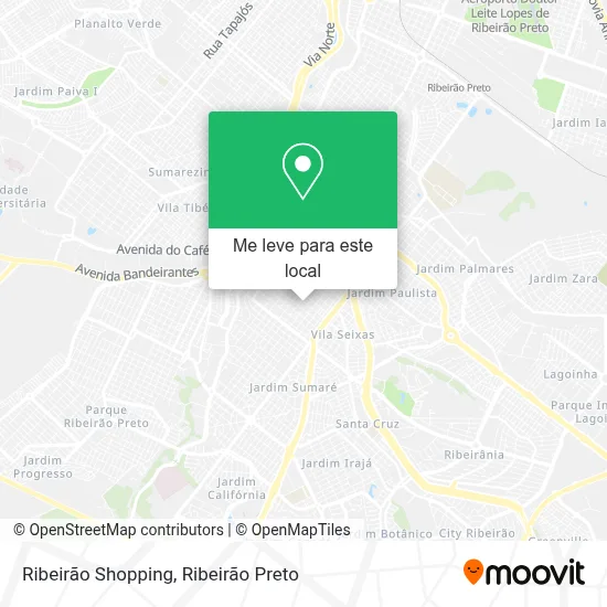 Ribeirão Shopping mapa