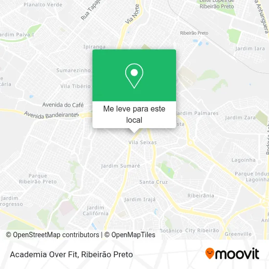 Academia Over Fit mapa