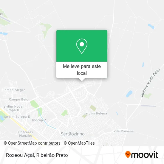 Roxeou Açaí mapa