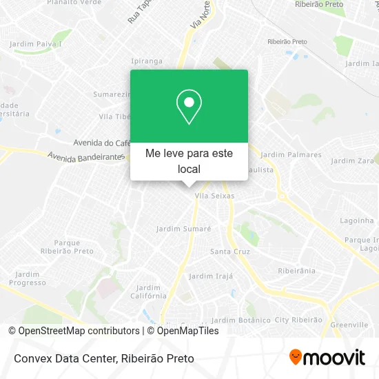 Convex Data Center mapa