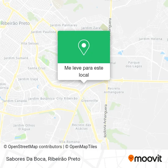 Sabores Da Boca mapa