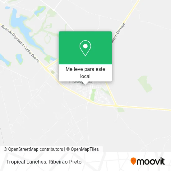 Tropical Lanches mapa