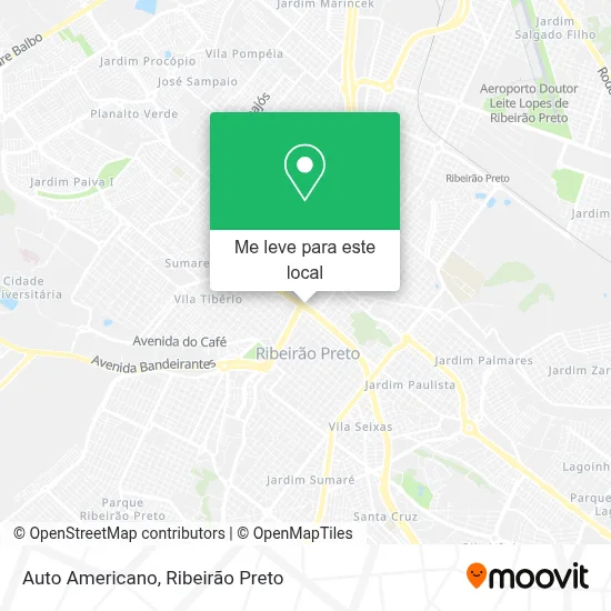 Auto Americano mapa