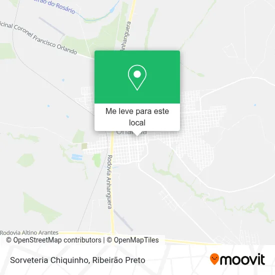 Sorveteria Chiquinho mapa