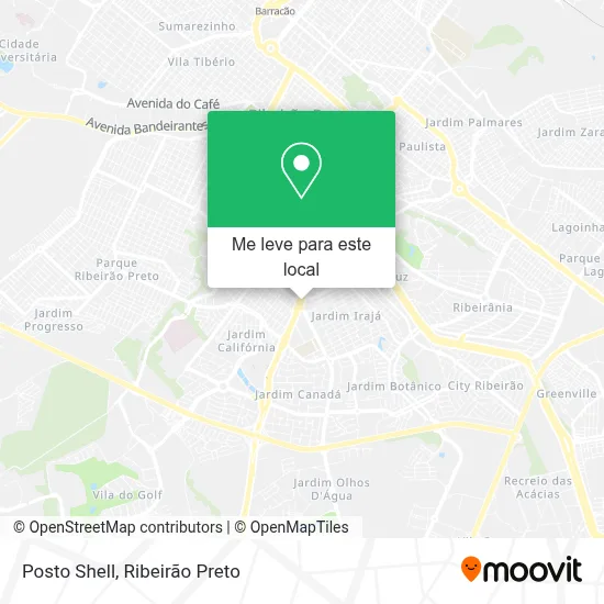 Posto Shell mapa