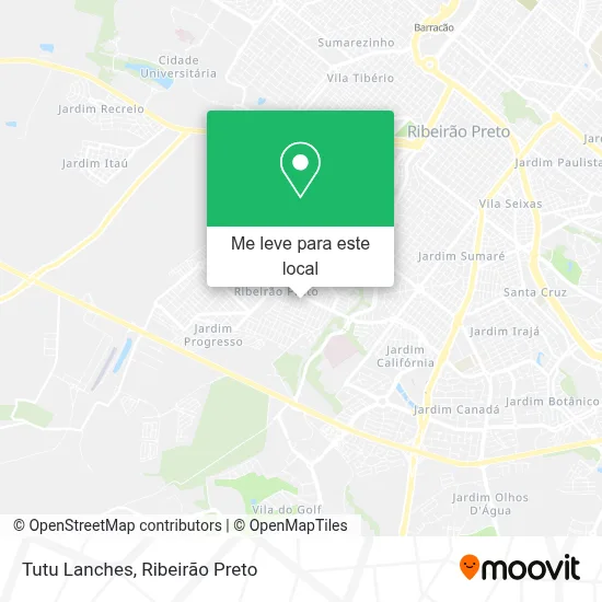Tutu Lanches mapa