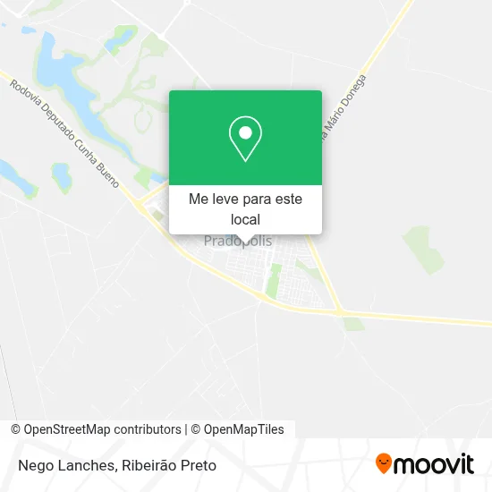 Nego Lanches mapa