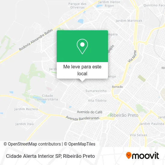 Cidade Alerta Interior SP mapa