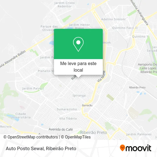 Auto Posto Sewal mapa
