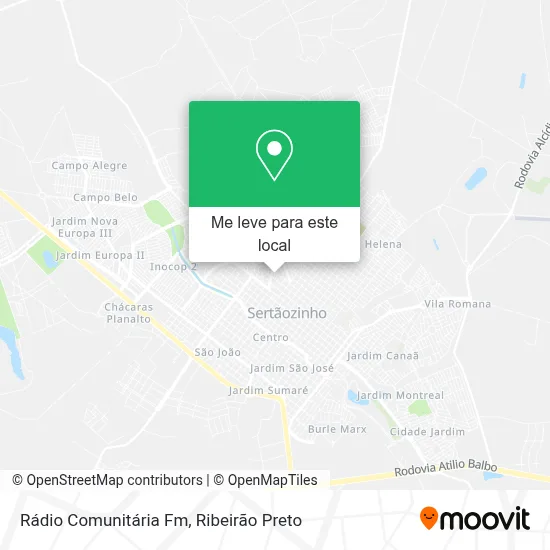 Rádio Comunitária Fm mapa