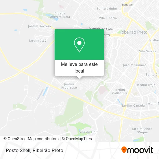 Posto Shell mapa