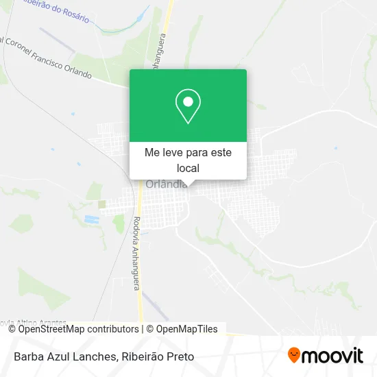Barba Azul Lanches mapa