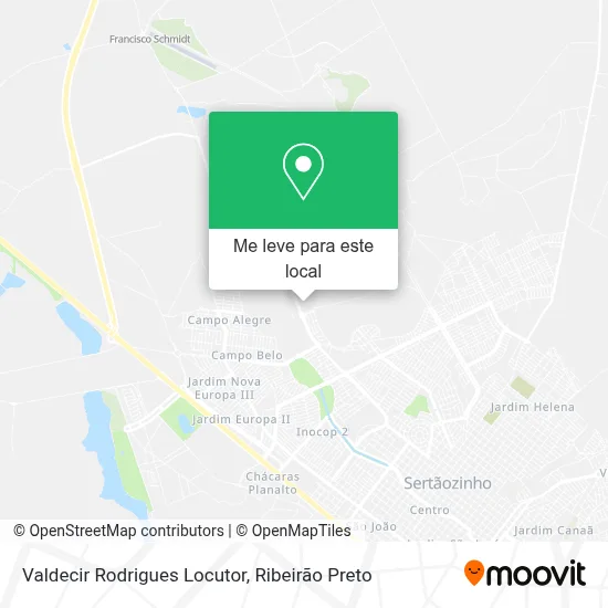 Valdecir Rodrigues Locutor mapa