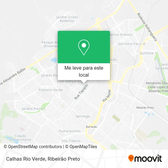 Calhas Rio Verde mapa