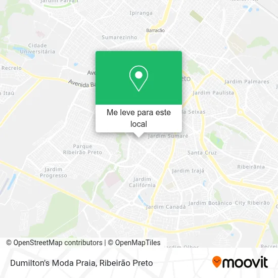 Dumilton's Moda Praia mapa