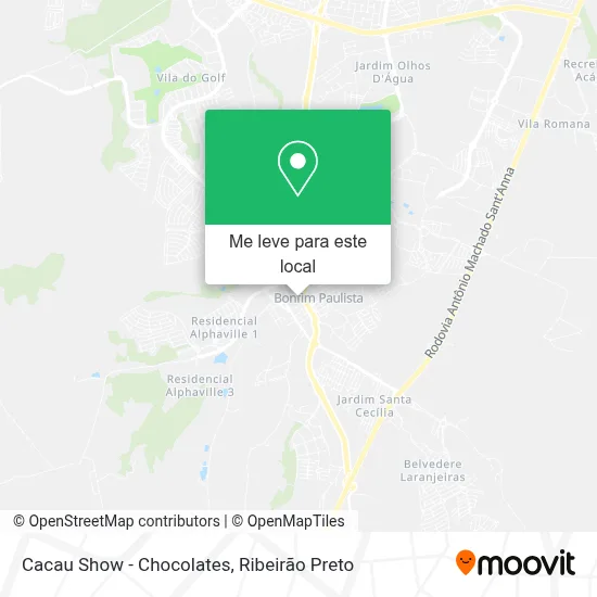 Cacau Show - Chocolates mapa