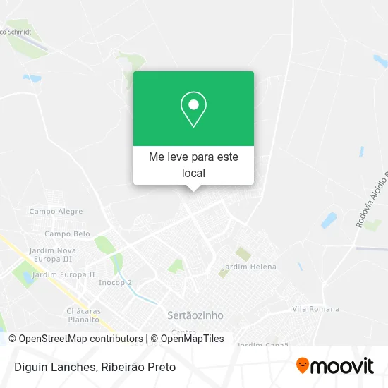 Diguin Lanches mapa