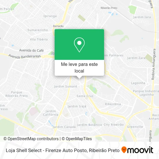 Loja Shell Select - Firenze Auto Posto mapa