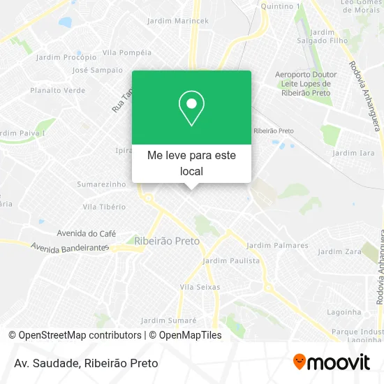 Av. Saudade mapa