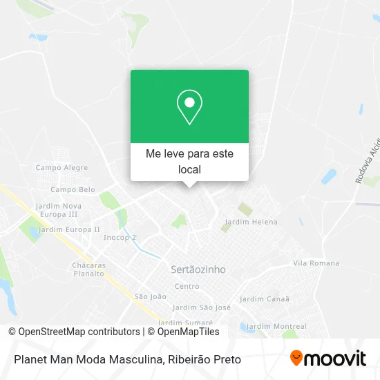 Planet Man Moda Masculina mapa