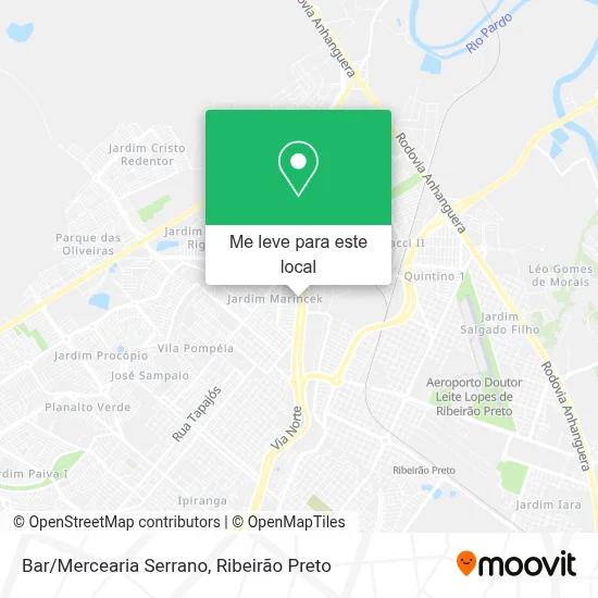 Bar/Mercearia Serrano mapa