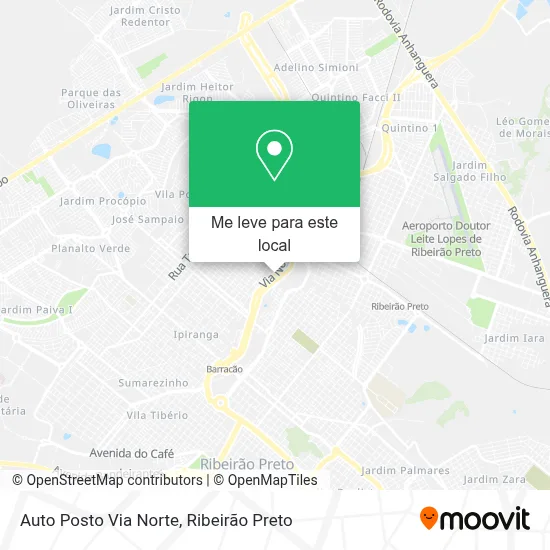Auto Posto Via Norte mapa