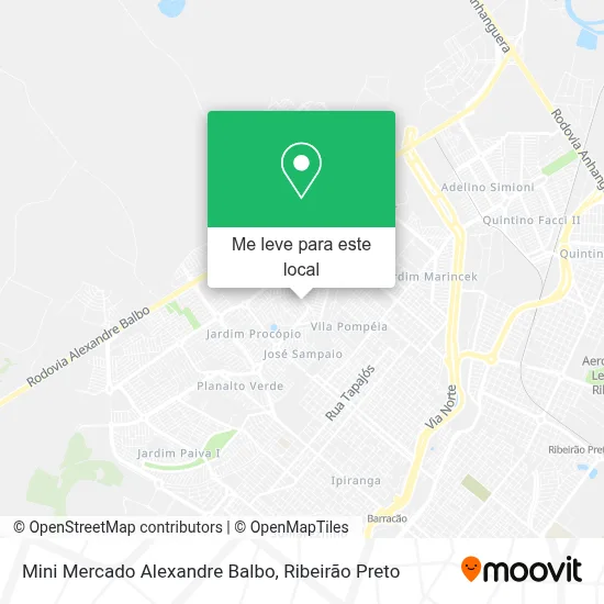 Mini Mercado Alexandre Balbo mapa