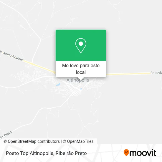 Posto Top Altinopolis mapa