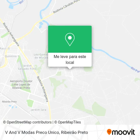 V And V Modas Preco Unico mapa