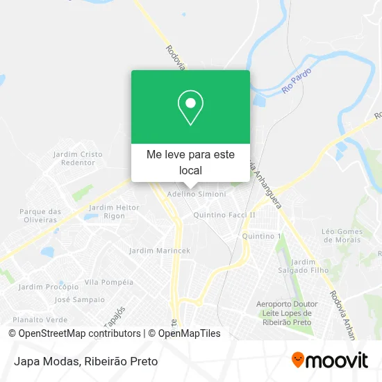 Japa Modas mapa