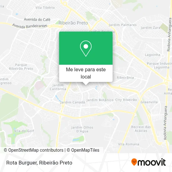 Rota Burguer mapa