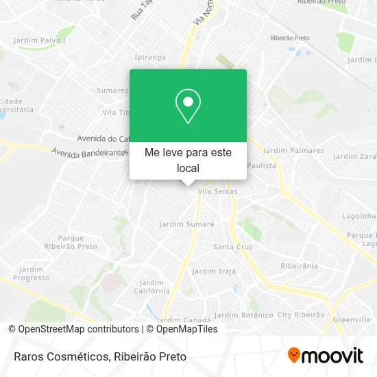 Raros Cosméticos mapa